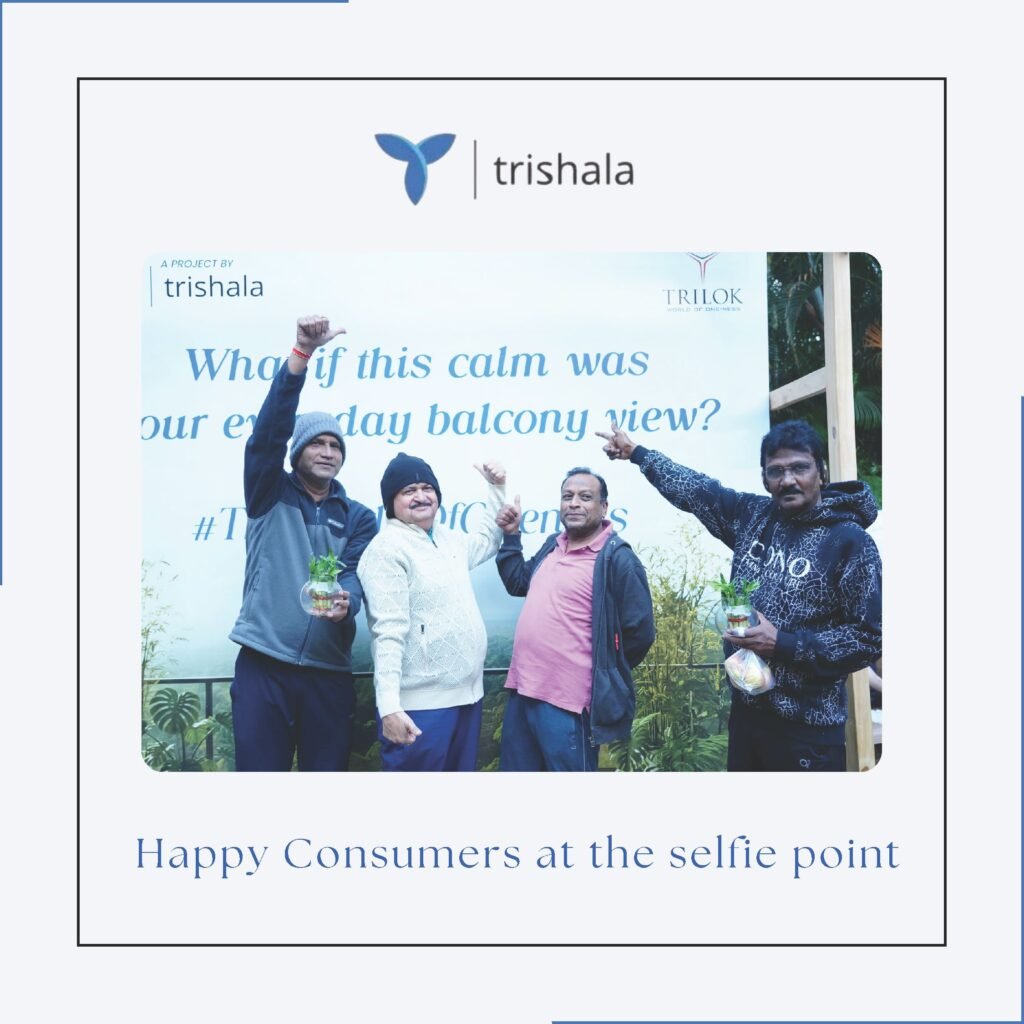 Happy Consumers at the selfie point