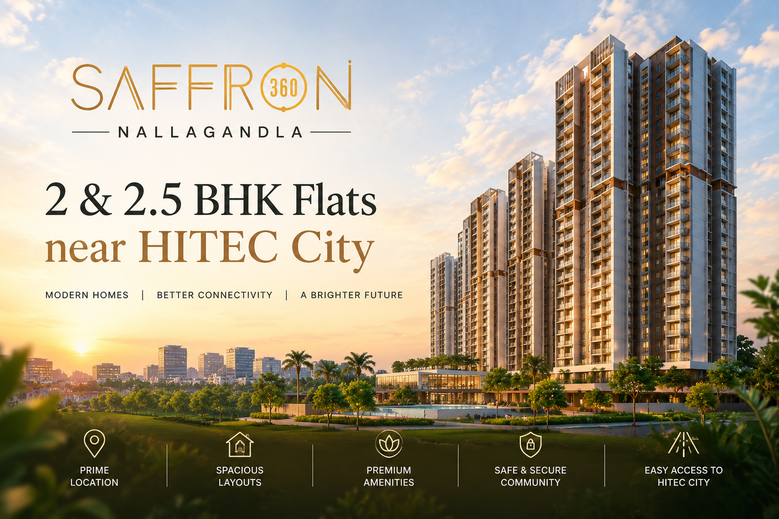 2 & 2.5 BHK Flats Near HITEC City: Location, Connectivity & Benefits