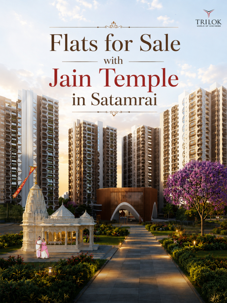 Flats for Sale with Jain Temple in Satamrai